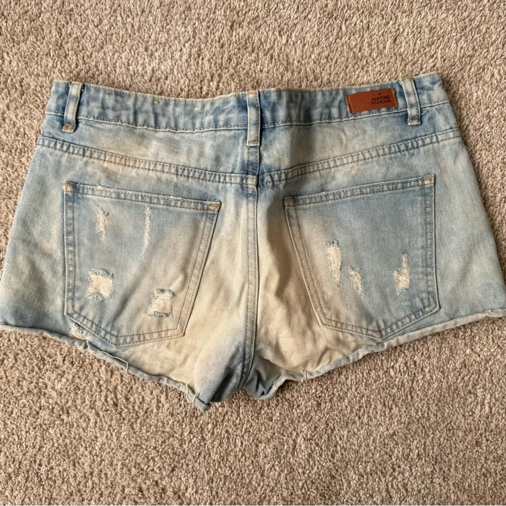 Distressed Denim Women Shorts
